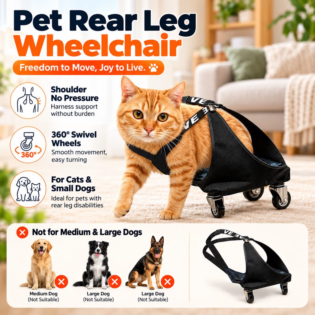 Rear Leg Pet Wheelchair – Mobility for Weak Hind Legs