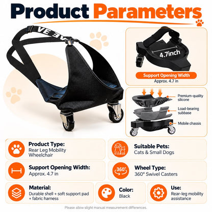Rear Leg Pet Wheelchair – Mobility for Weak Hind Legs