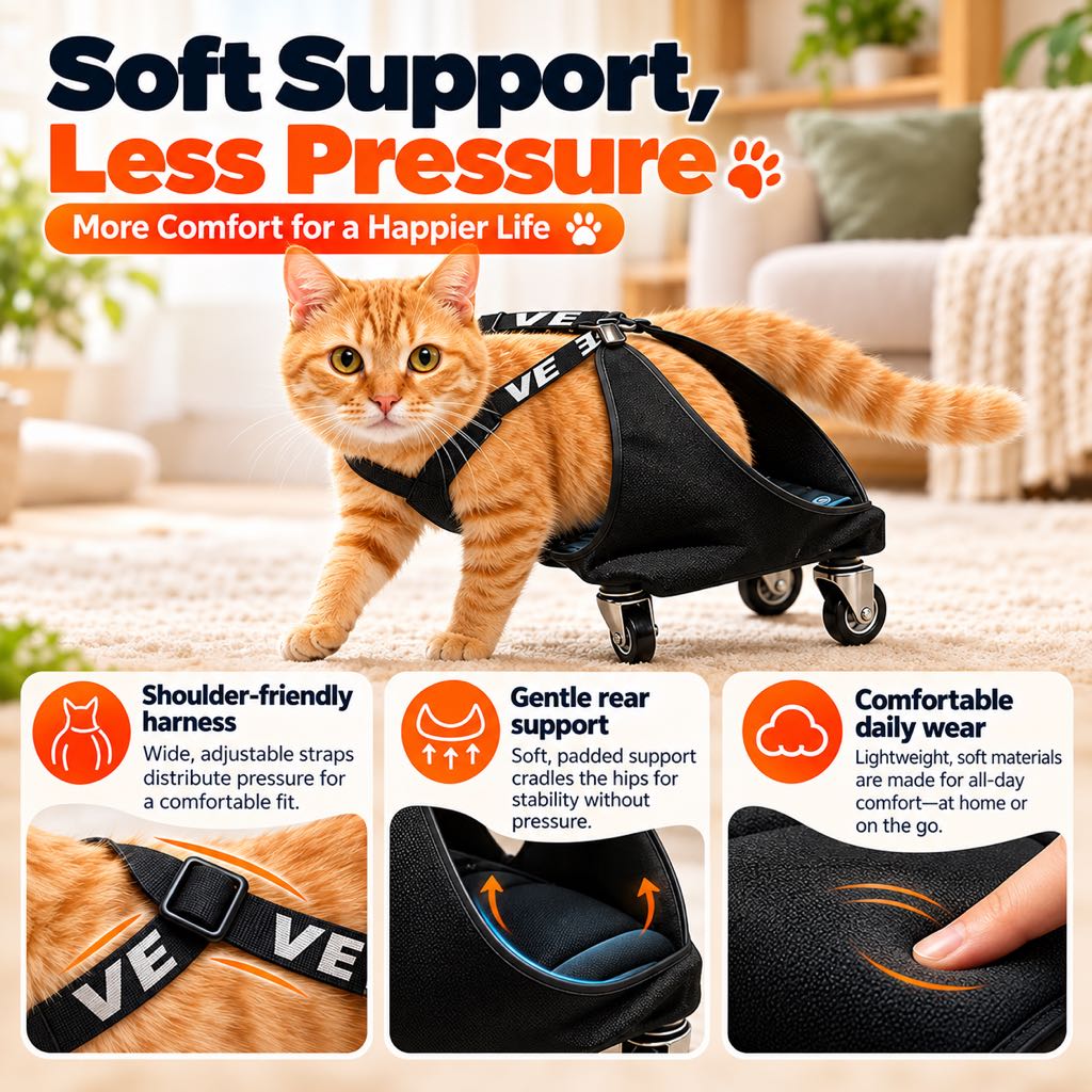 Rear Leg Pet Wheelchair – Mobility for Weak Hind Legs