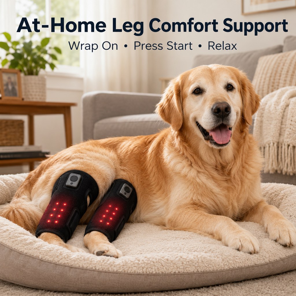 Red Light Dog Knee Wrap – Senior Joint Comfort
