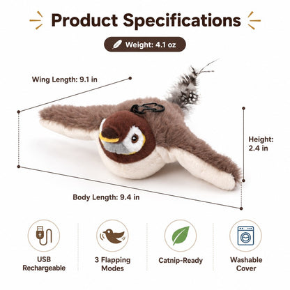 Rechargeable Interactive Cat Toy – Motion-Activated Play