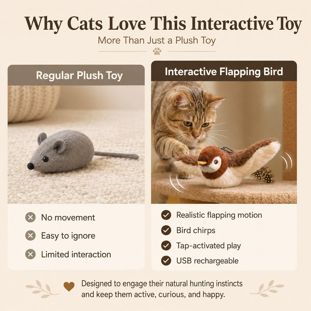 Rechargeable Interactive Cat Toy – Motion-Activated Play