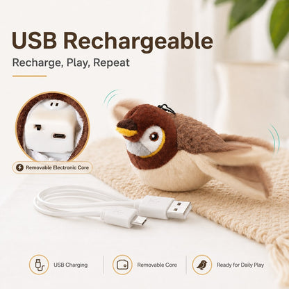 Rechargeable Interactive Cat Toy – Motion-Activated Play