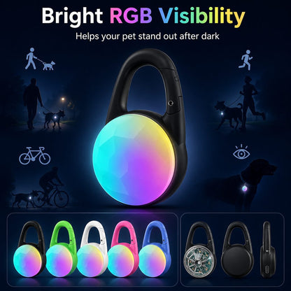 Clip-On LED Dog Safety Light – Rechargeable Night Glow