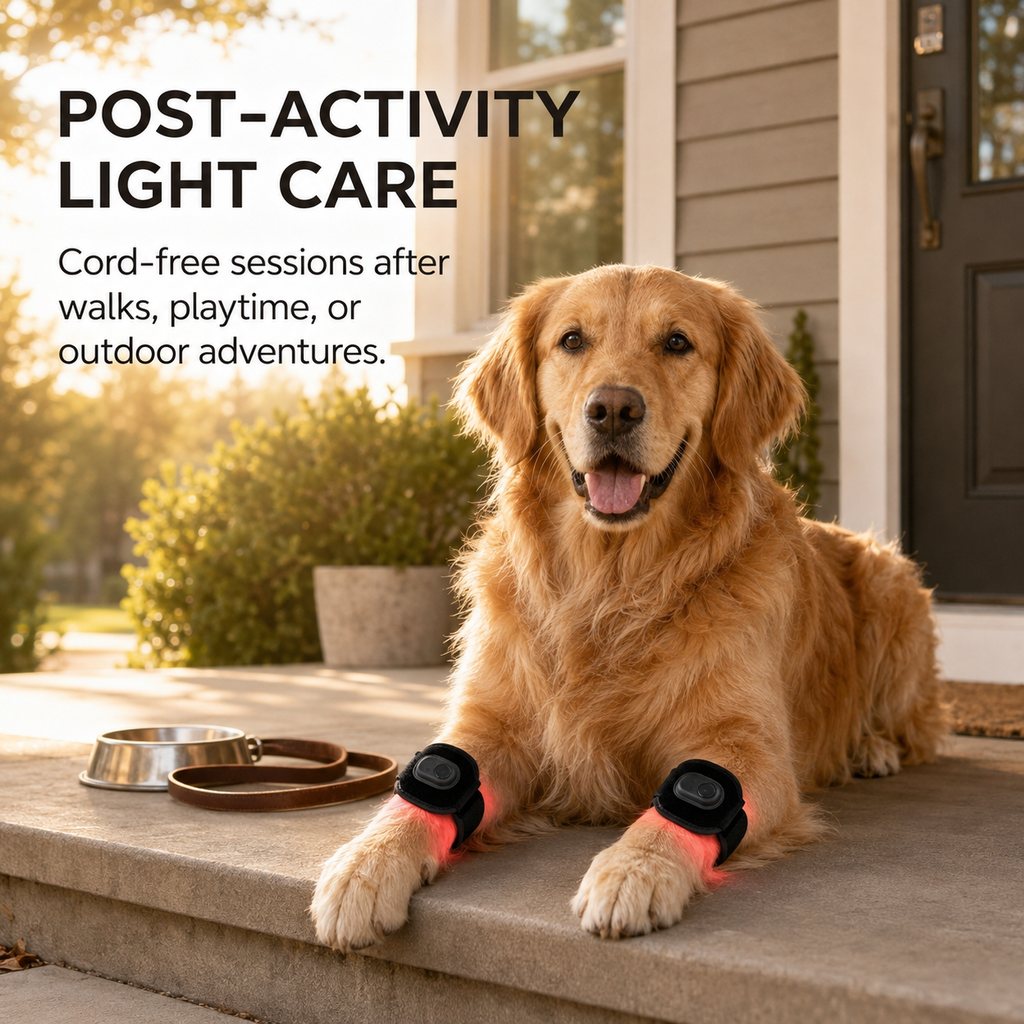Rechargeable Red Light Dog Leg Wrap – Cord-Free Care