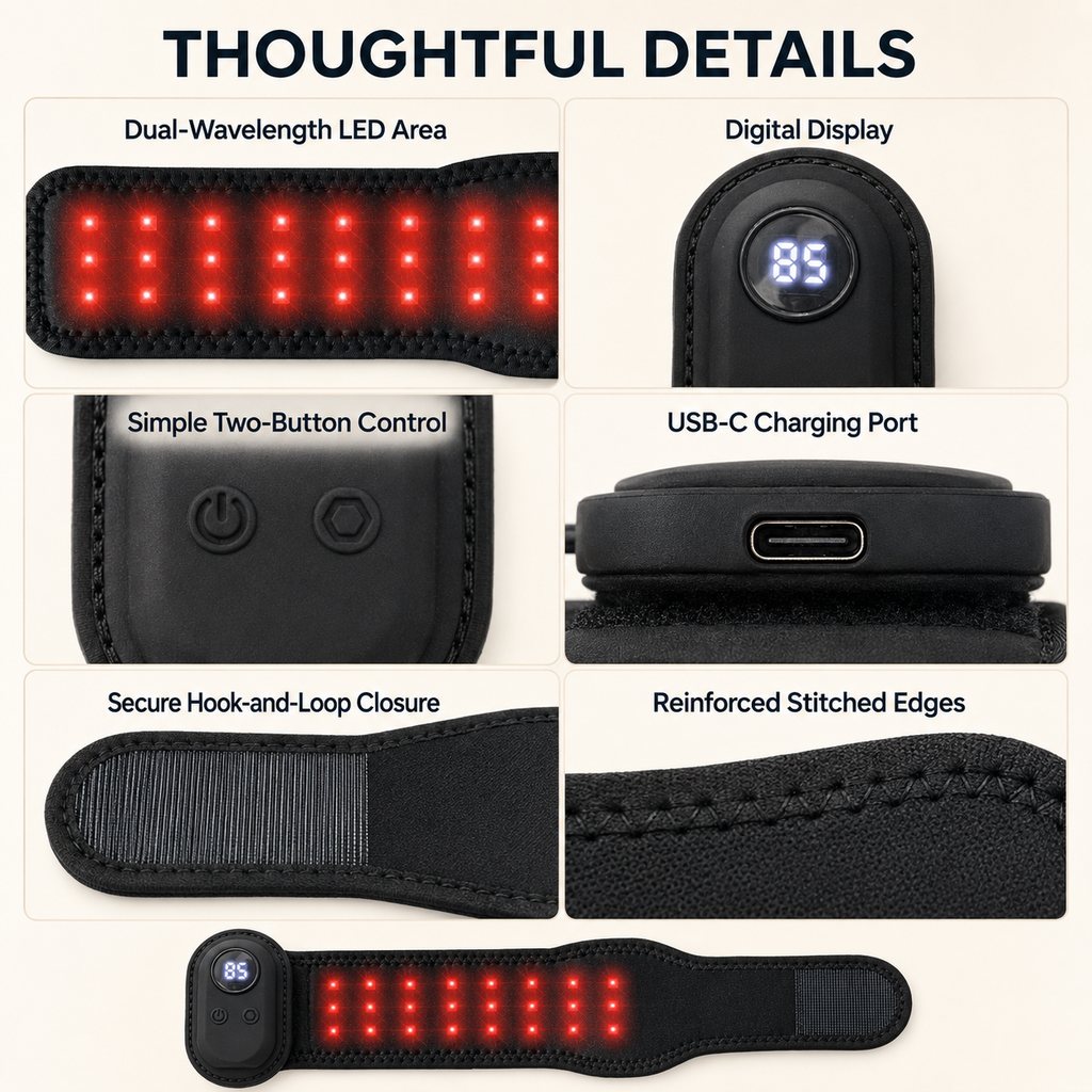 Rechargeable Red Light Dog Leg Wrap – Cord-Free Care