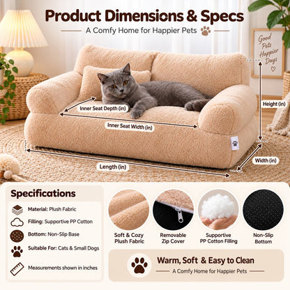 Plush Pet Sofa Bed – Removable & Washable