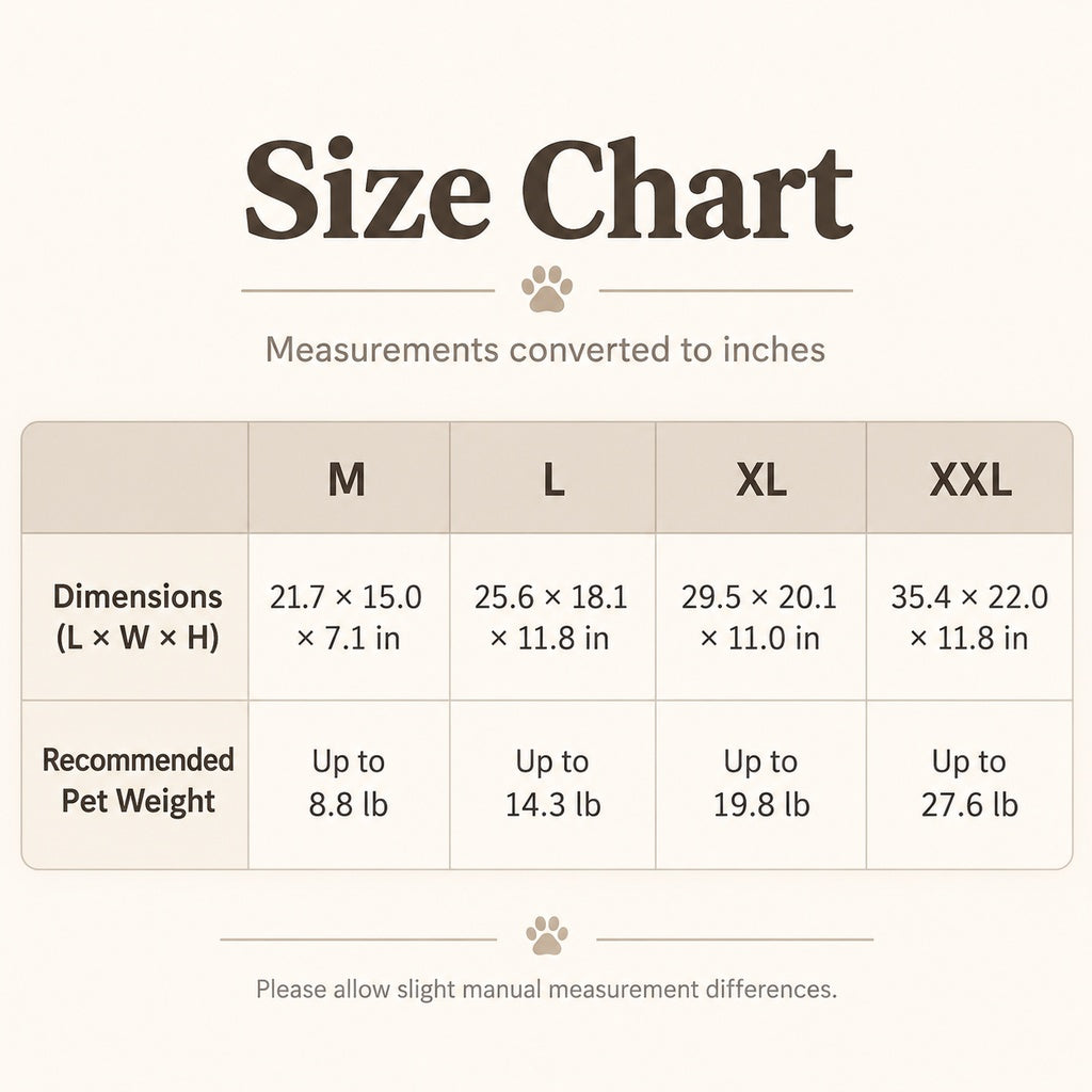 Plush Pet Sofa Bed – Removable & Washable