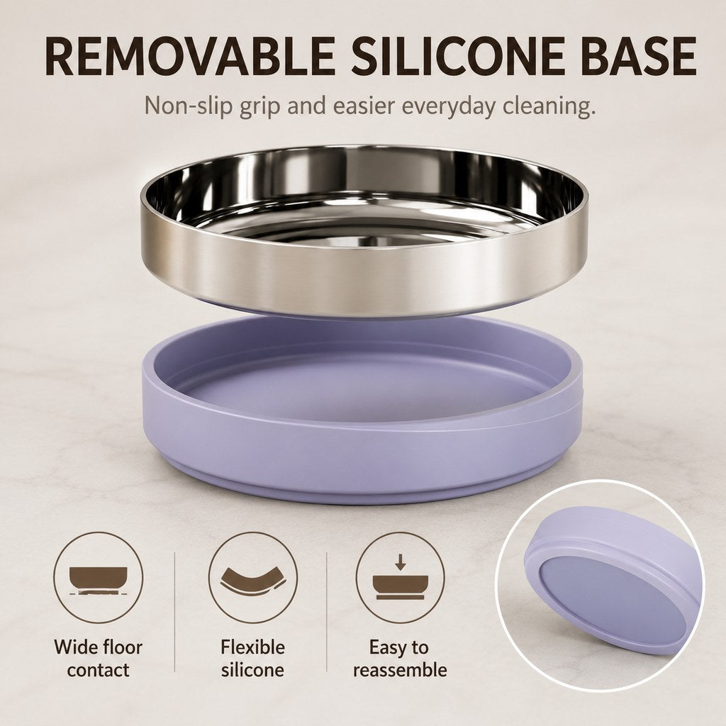 Weighted Non-Slip Pet Bowl – No Sliding or Mess