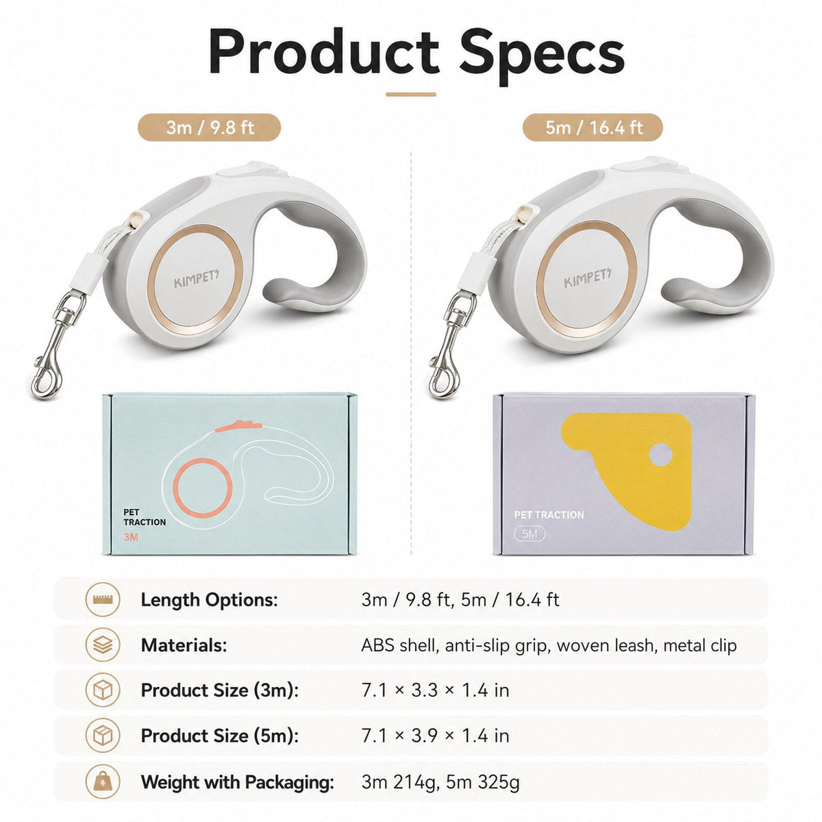 Retractable Dog Leash – Tangle-Free with One-Button Brake