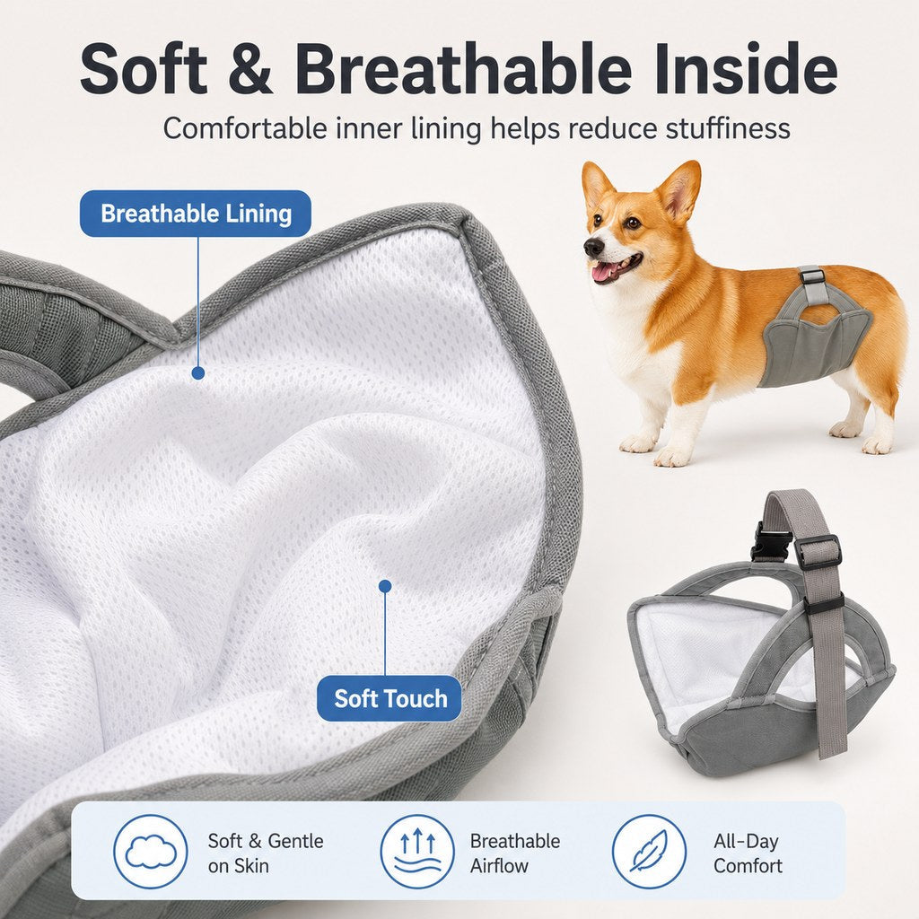 Reusable Female Dog Diaper – Adjustable & Washable
