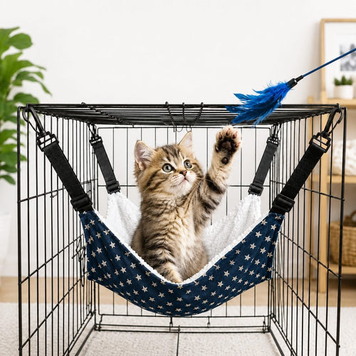 Reversible Cat Cage Hammock – Space-Saving Crate Bed