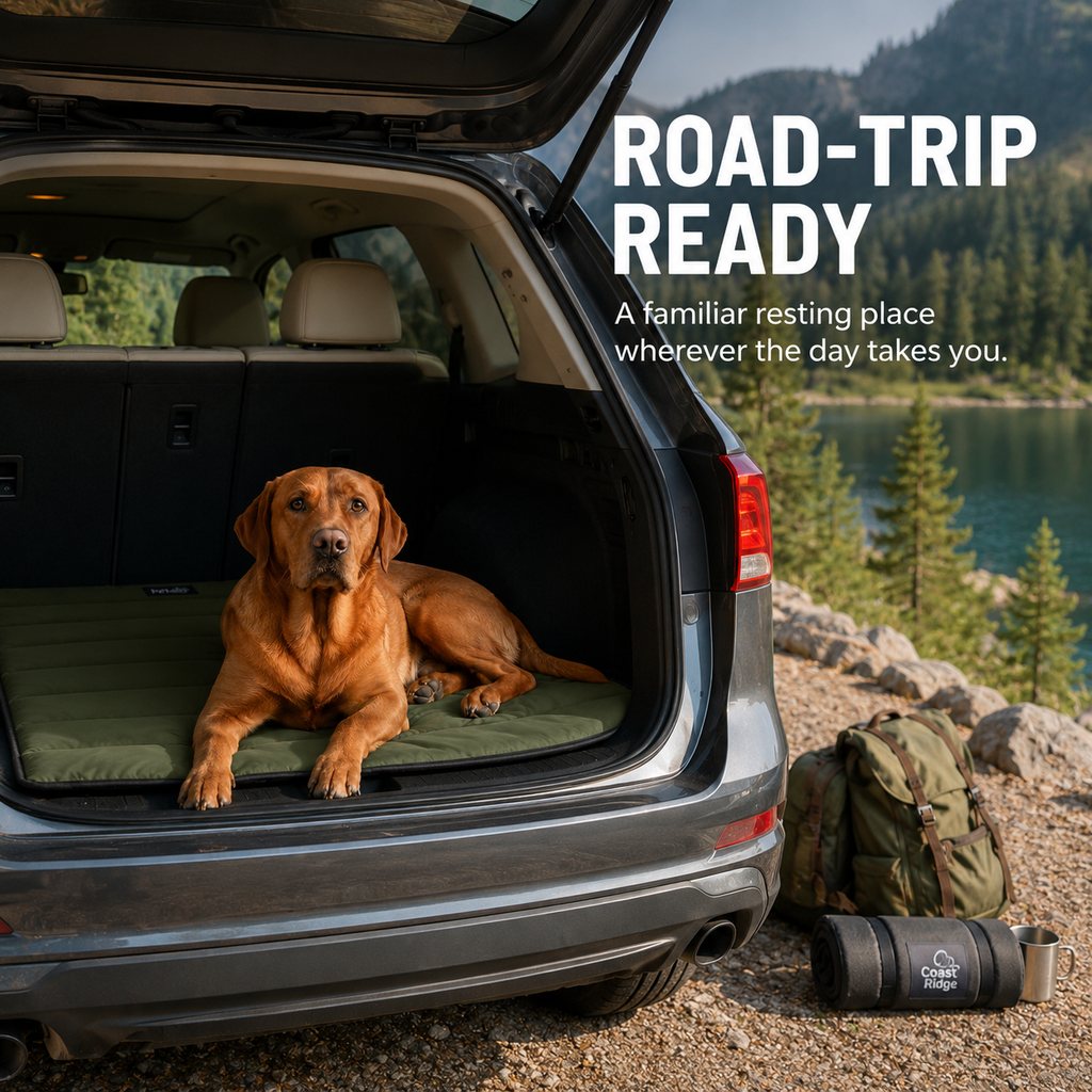 Roll-Up Dog Travel Mat – Off Damp, Dirty Ground