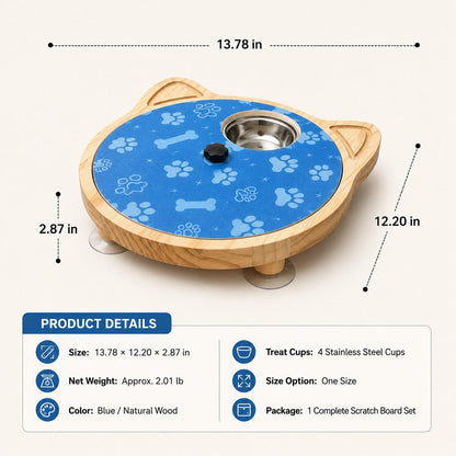 Dog Nail Scratch Board & Treat Puzzle – No Clippers