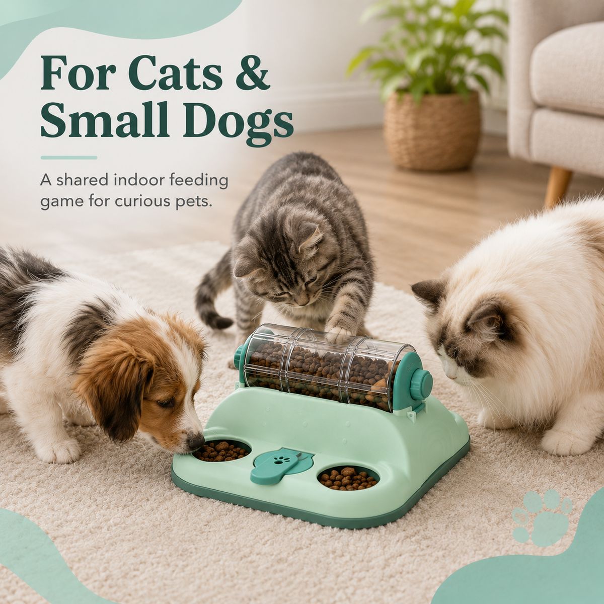 Rotating Puzzle Feeder – Slows Fast Eaters