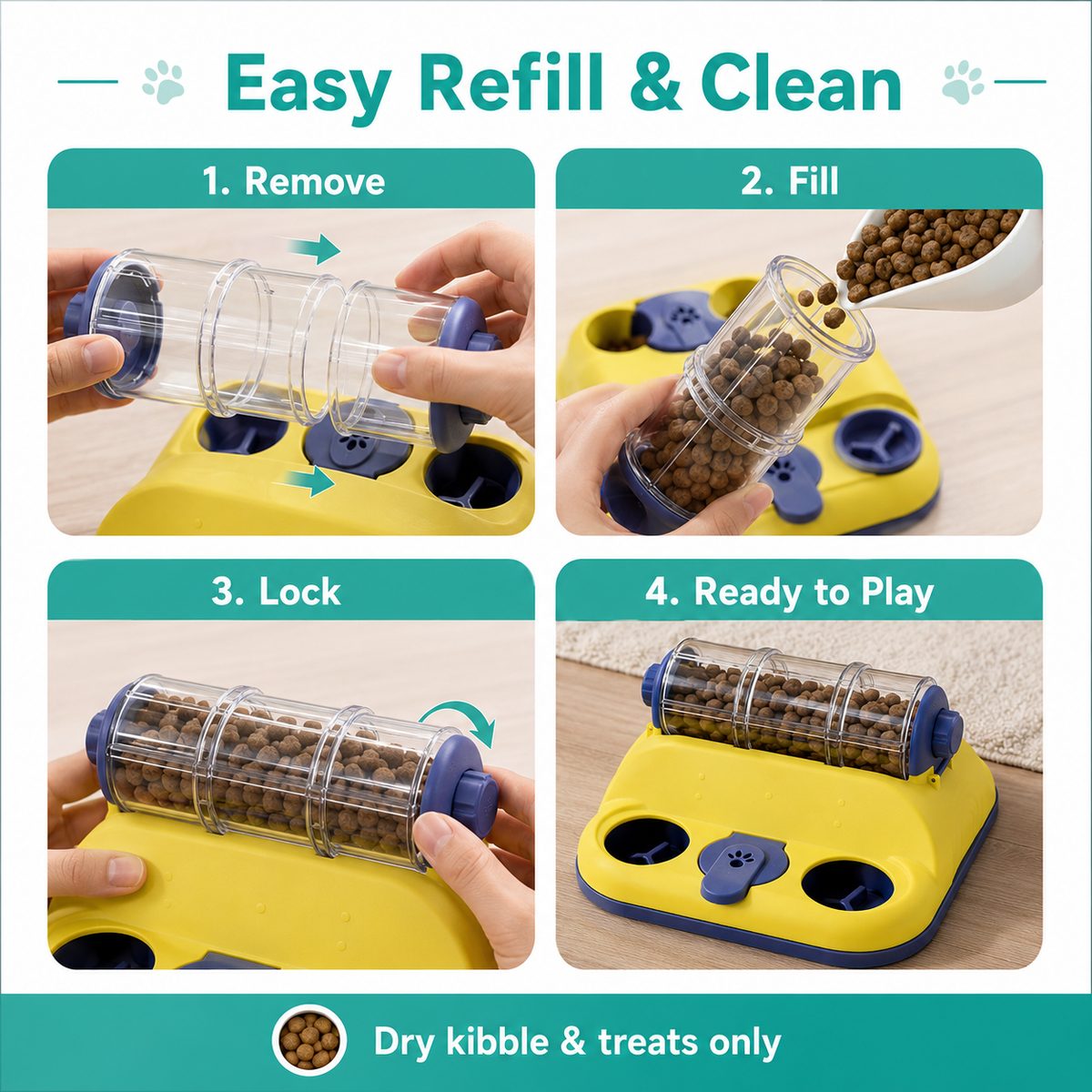 Rotating Puzzle Feeder – Slows Fast Eaters