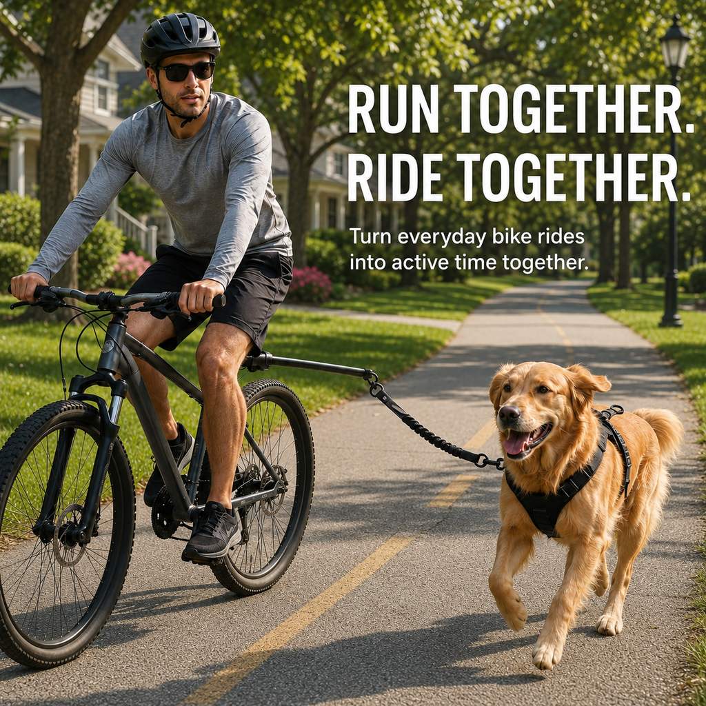 Hands-Free Dog Bike Leash – Safe Side-by-Side Runs