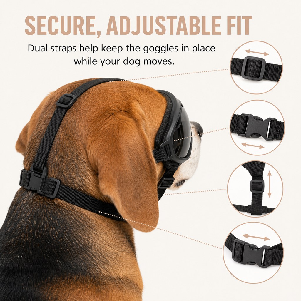 Outdoor Dog Goggles – Dust, Sand & Wind Protection