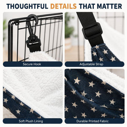 Reversible Cat Cage Hammock – Space-Saving Crate Bed