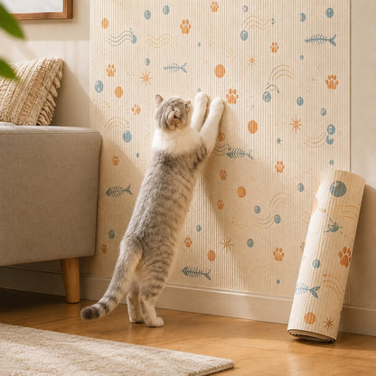 Cuttable Cat Scratch Mat – Wall & Furniture Protection
