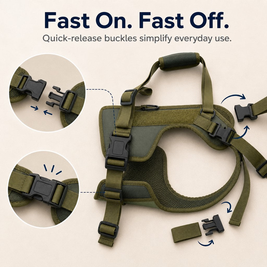 Padded Dog Lift Harness – Support for Weak Hind Legs