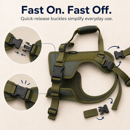 Padded Dog Lift Harness – Support for Weak Hind Legs