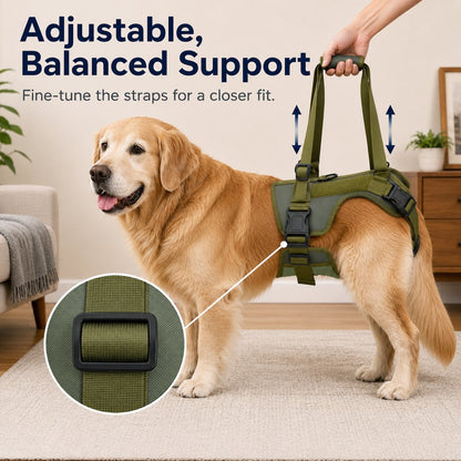 Padded Dog Lift Harness – Support for Weak Hind Legs