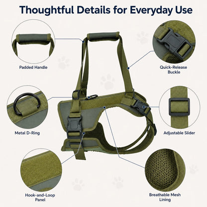 Padded Dog Lift Harness – Support for Weak Hind Legs