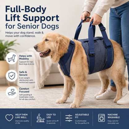 Senior Dog Lift Harness – Full-Body Support