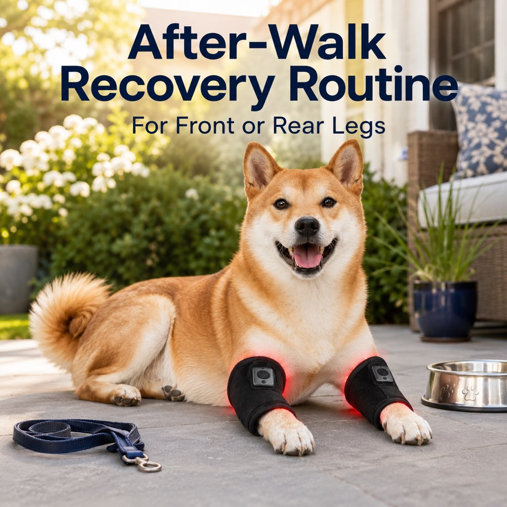 Red Light Dog Knee Wrap – Senior Joint Comfort