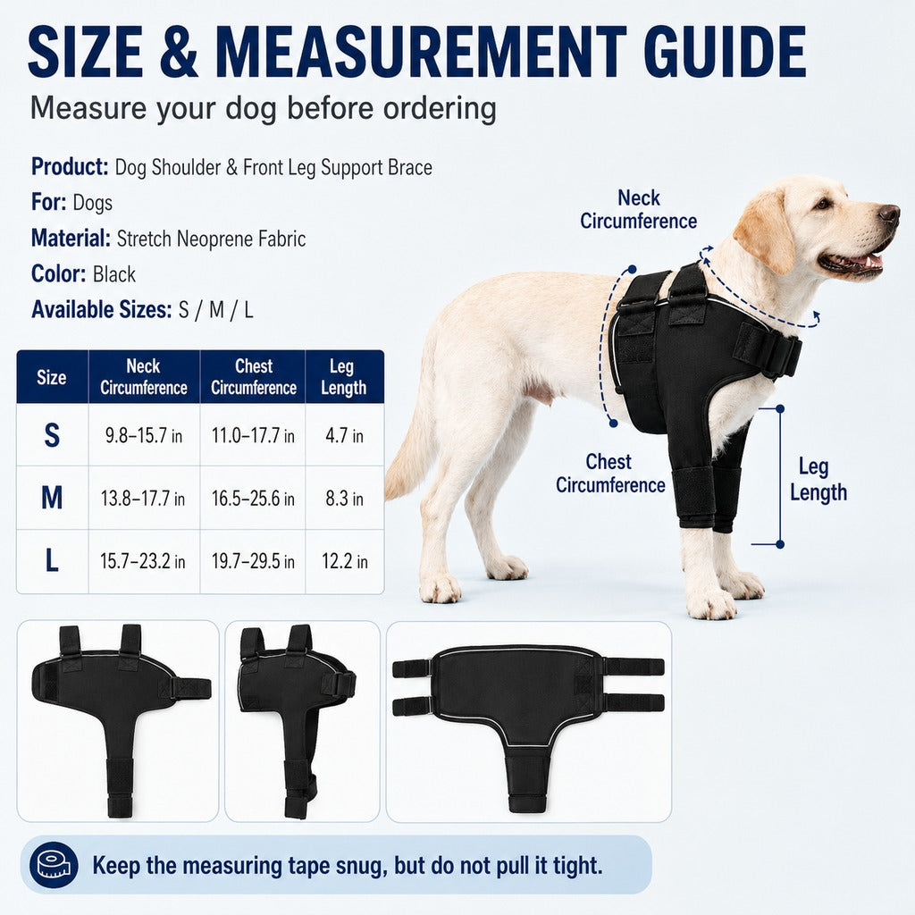 Senior Dog Shoulder Brace – Front Leg Comfort