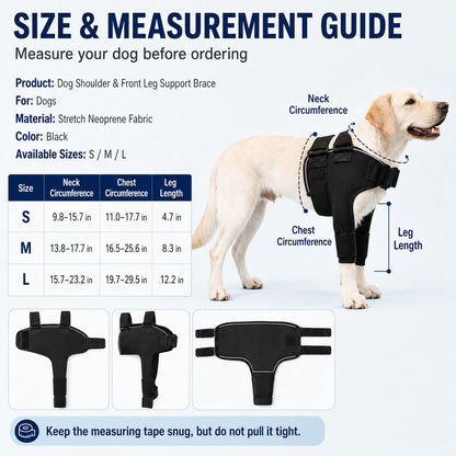 Senior Dog Shoulder Brace – Front Leg Comfort
