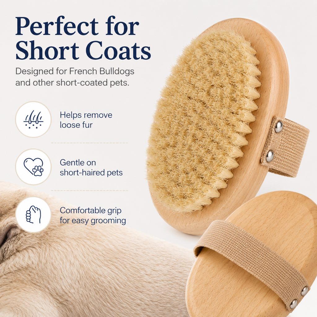 Frenchie Grooming Kit – Brush & Rinse-Free Cleaning Gloves