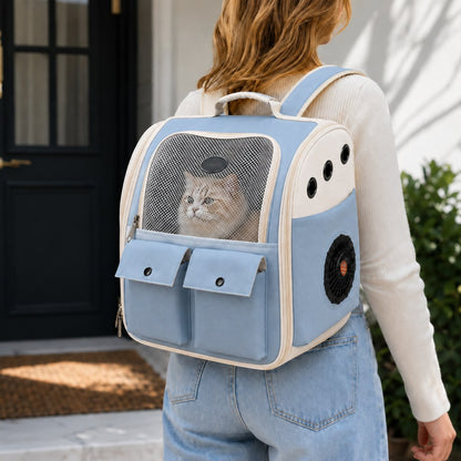 Dual-Fan Cat Carrier Backpack – Cooler, Less Stuffy Trips