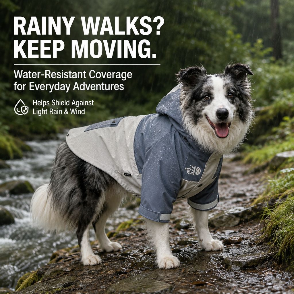 Water-Resistant Dog Windbreaker – Rain & Wind Cover