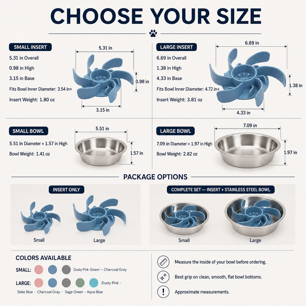Cut-to-Fit Slow Feeder Insert – Slows Fast Eaters