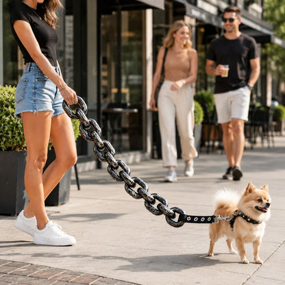 Chain Dog Leash & Collar Set – Bold Everyday Style