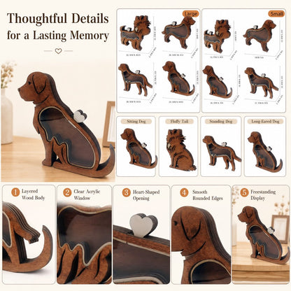 Wooden Pet Fur Keepsake Box – Cherish Their Memory