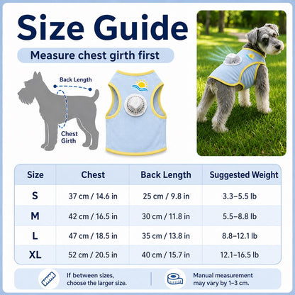 Cooling Fan Dog Summer Vest – Outdoor Heat Relief