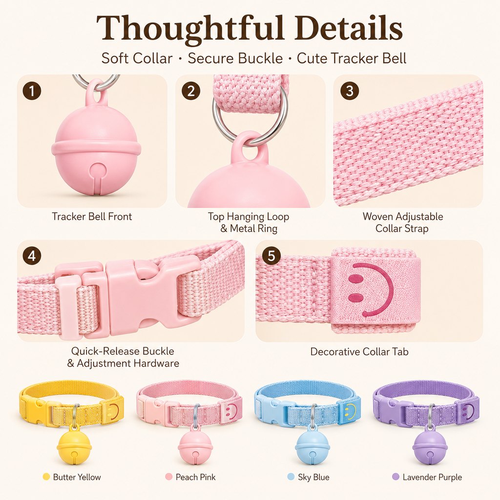 Smart Tracker Bell Collar – Find Hiding Pets Fast