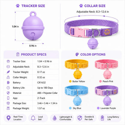 Smart Tracker Bell Collar – Find Hiding Pets Fast