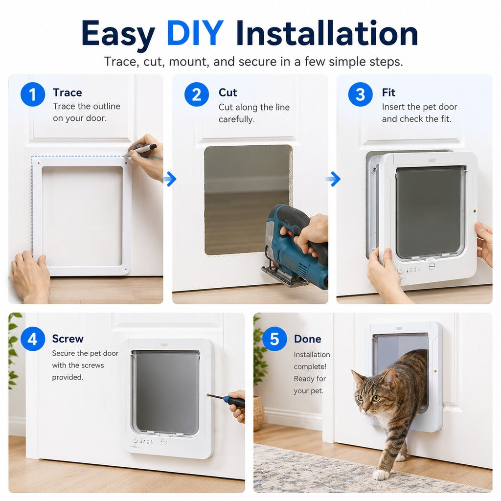 Smart RFID Cat Door – Lets Only Your Cat In