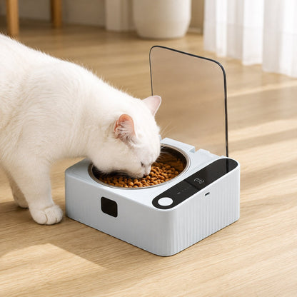 Motion Sensor Covered Cat Bowl – Keeps Food Fresh & Clean