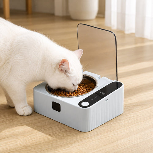 Motion Sensor Covered Cat Bowl – Keeps Food Fresh & Clean