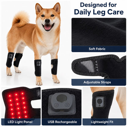 Red Light Dog Knee Wrap – Senior Joint Comfort