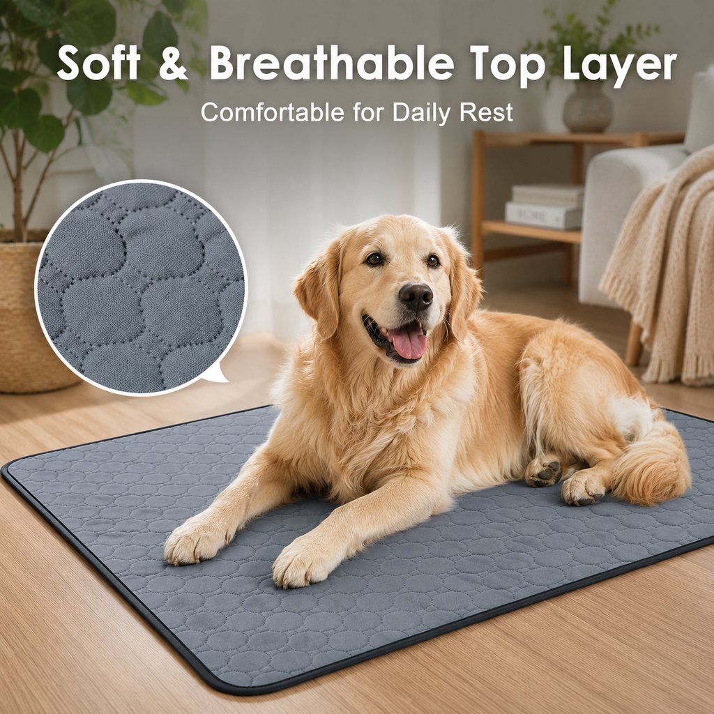 Washable Pet Pee Pad – Absorbent Non-Slip Mat