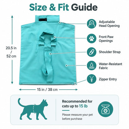 Soft Cat Grooming Bag – Scratch-Free Vet Visits & Trims