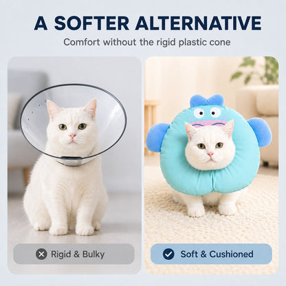 Soft Cat Recovery Collar – Eat & Sleep Comfortably