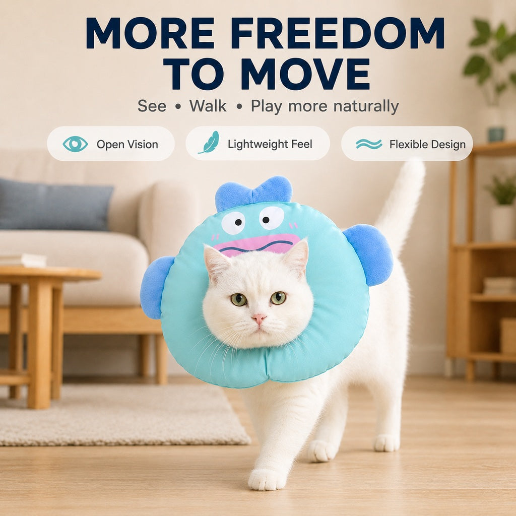 Soft Cat Recovery Collar – Eat & Sleep Comfortably