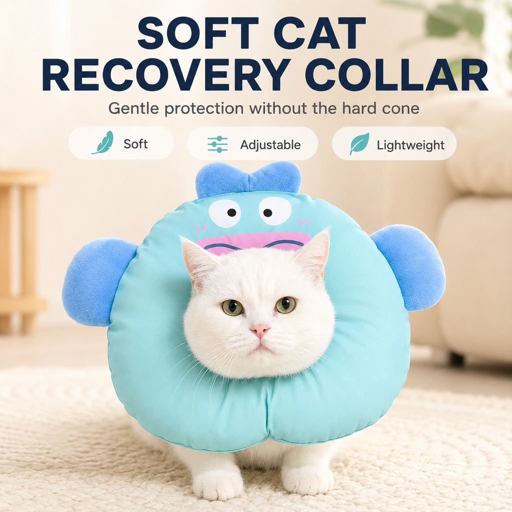 Soft Cat Recovery Collar – Eat & Sleep Comfortably